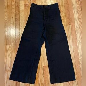 Jesse Kamm Wide Leg Sailor Pants Black Size 8